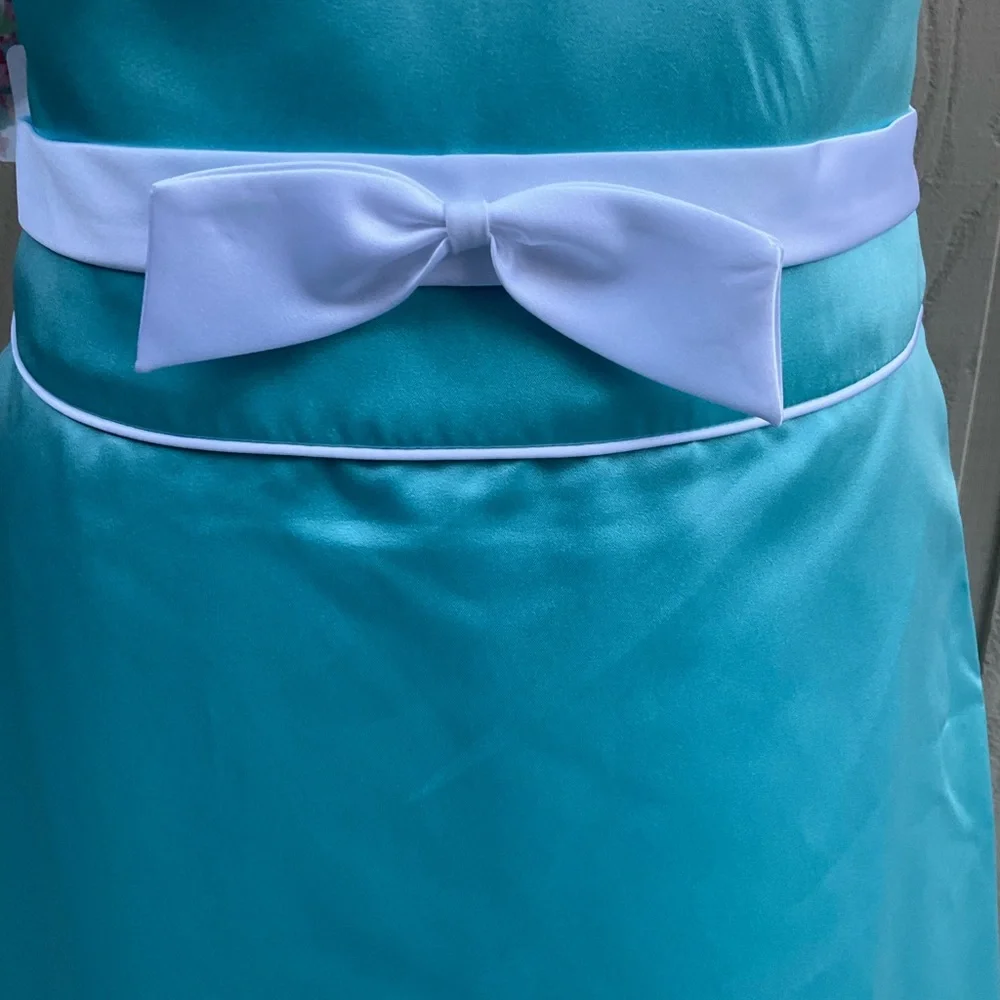 Alfred Angelo teal green strapless NWT prom dress 14 - Picture 10 of 15